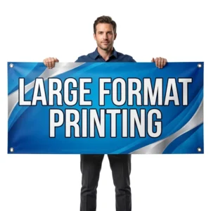 Large Format Custom Blue PVC Vinyl Waterproof Foldable Portable Event Advertising Display Banner