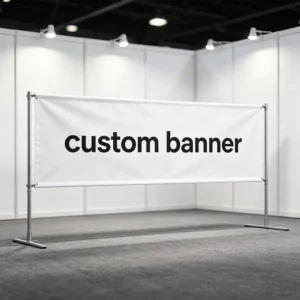 Large-Format Outdoor Polyester Fabric Banner, Custom Digital Printed Durable Waterproof Stadium Hanging Banner