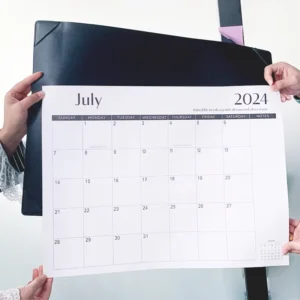 Large Monthly 18-Month Desk Pad Calendar and Planner