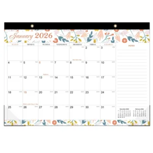 Large Monthly Wall Calendar Planner with Transparent PVC Cover