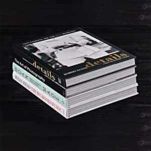 Large-Opening Decorative English Hardcover Book Model with Color Pages and Flip Pages