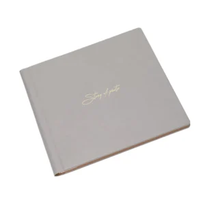Large PU Hard-Cover Wedding Photo Album with Box and USB Drive