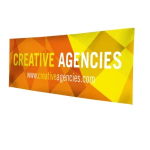 Large Portable Lightweight Hanging Vinyl Banner with Full-Color Printing, Waterproof Durable Outdoor Advertising