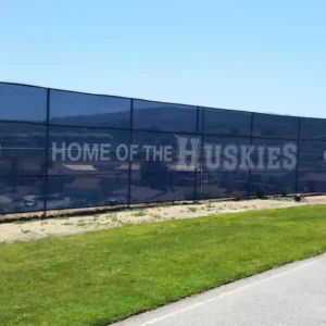 Large Portable Outdoor Polyester Mesh Banner with Custom Logo, for Sports Stadium Fences and Trade Shows