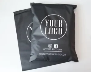 Large Recyclable Plastic Shopping Zipper Bag with Printing and Hot Stamping Surface Treatment