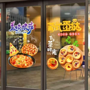 Large Store Front Window Decal Custom Printing Outdoor Advertising Window Sticker