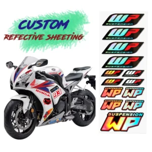 Laser Motorcycle Reflective Sticker Customized Car Sticker Advertising Creative Text Logo Print Sticker Custom Car Decal