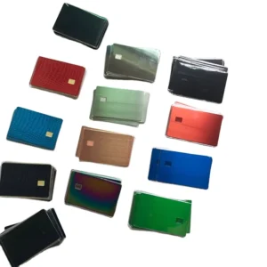 Laser Print Blank Metal Card Stainless Steel Business Card CR80 Standard Colorful Metal Business Card