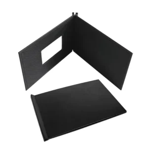 Leather Linen Picture Photo Album Book Cover with Clamp System