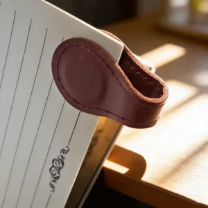Leather Magnetic Bookmark with Strong Magnets