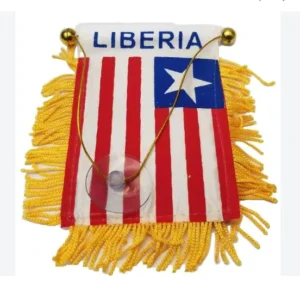 Liberia Mini Flag Banner 10*15cm