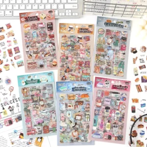 Life Little House Series Decorative Stickers High-Quality Waterproof Materials
