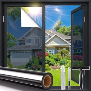Light Control Privacy Building Glass Window Film Vinyl Sticker for Home Office or Building for Holiday Decorations