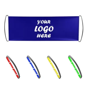 Lightweight Custom Logo Hand-Pull Retractable Banner Portable Handheld Scrolling Flag for Parade, Sports, and Cheer Events