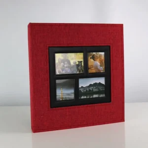 Linen Baby Photo Album 6 Inch Large Capacity Photo Storage with Windows