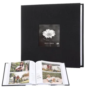 Linen Photo Album 6-Inch Insert Pocket Photo Book 200/300 Capacity
