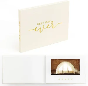 Linen Video Book with 7-Inch HD IPS Screen