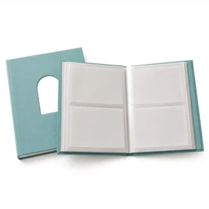 Linen Wedding Photo Album 60 Pockets Arched Window PET Pages Wide Format 400 300 210 DIY