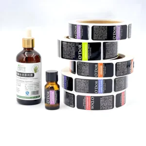 Logo Print Roll Waterproof Vinyl Adhesive Packaging Labels