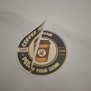 Lottery Double-Layer Vinyl Waterproof Eco-Friendly Adhesive Lucky Draw Peel-and-Reveal Label