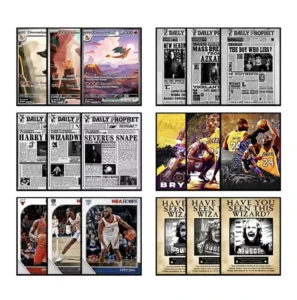 Low MOQ 3D Lenticular Flip Poster Cartoon Changing Image Plastic Home Decor