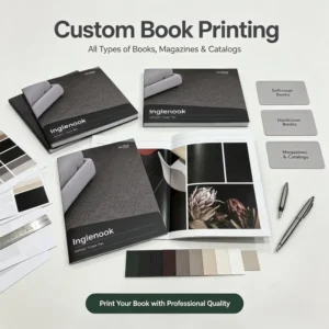 Low MOQ Booklets Digital Printing Full Color Softcover Catalog Brochure Book Services Offset Furniture Catlogue Printing Whosale