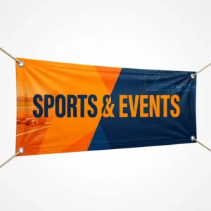 Low MOQ Custom Sports Event Vinyl PVC Banner with Grommets, Portable Waterproof Outdoor Advertising Shopping Banner