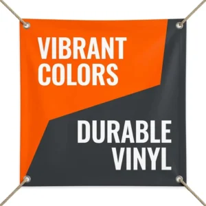 Low MOQ Custom Vibrant Heavy Duty Vinyl PVC Waterproof Reusable Indoor Outdoor Portable Banner