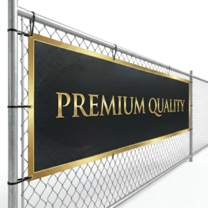 Low MOQ Heavy Duty Mesh Vinyl PVC Waterproof Reusable Fence Banner for Outdoor Construction Events