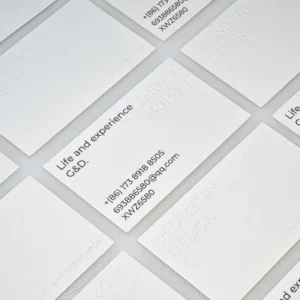 Low Minimum Order Quantity Business Cards Featuring High quality Printing Packaging and Printing Services logo