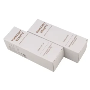 Low Price Small Quantity Customized White Cardboard Cosmetic Skin Care Paper Packaging Gift Box With Logo