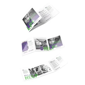 Low Weight Foldable C2S Paper Z Fold Outdoor Sportswear Outfit Collage Brand Introduction Brochure