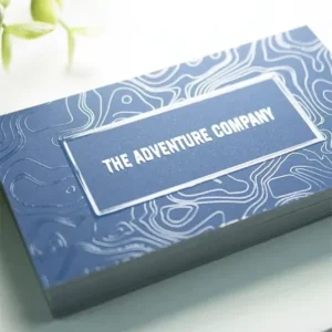 Luxurious Both Sides Full Colour Printed Soft Touch Cardstock Raised Spot UV Coating Business Cards