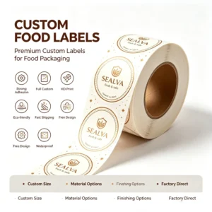 Luxurious Eco-Friendly Waterproof PP Self-Adhesive UV-Resistant Vinyl Strong Adhesive Offset-Printed Glossy Label