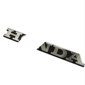 Luxury ABS Car Body Decoration Stickers 215*22mm Reusable Customizable Personality New Letter Emblem (Silver)