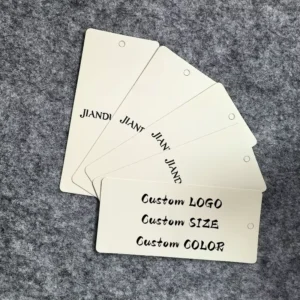 Luxury Custom Embossed Hang Tags Paper Garment Tags for Clothes Clothing Labels Environmentally Friendly