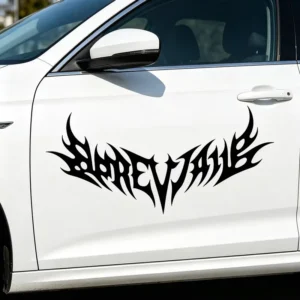 Luxury Custom Logo Letters Design Car Stickers Weatherproof Removeable Eco-friendly Transfer Tape Car Decals