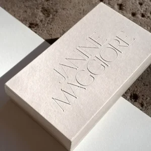 Luxury Die Cut Custom 3d Emboss Letterpress Logo Business Cards Printing for Small Business Name Card