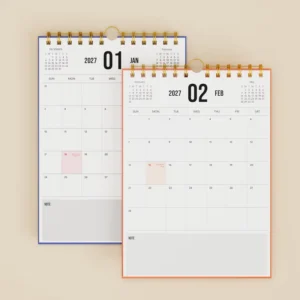 Luxury Paper Wall Calendar Custom Size Adjustable Format Palette PhD Research Planner Retail Shift Board Photo Frame Clock