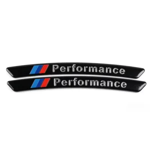 M Performance Car Wheel Hub Stickers Decal for BMW Rim Center Caps Resin Badge Sticker Auto Exterior Tuning Accessories