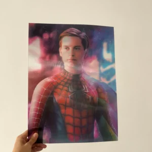 MEIXIANG Model 3040 Japanese Animation Sports Change Flip 3D Wall Painting Poster Waterproof PET Material Square Shape
