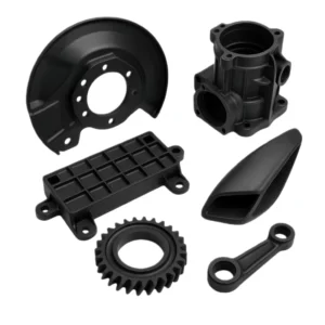 MJF SLS 3D Printing Nylon PA12 Glass Fiber PA12 GB Functional End-Use Parts Smooth Sandblasted Polished Dyed Black