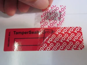 Machinery Asset Management Void Seal Labels, Anti-Removal Barcode, Durable PET, Partial-Transfer High-Residue