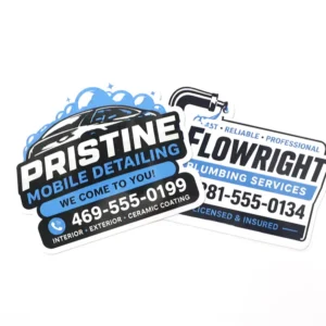 Magnetic Die-Cut Car Stickers UV Printed Waterproof UV Protection Auto Glass