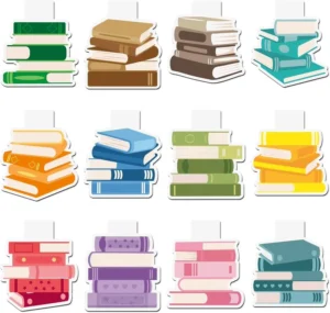 Magnetic Double-Sided Bookshelf Bookmarks for Kids and Adults