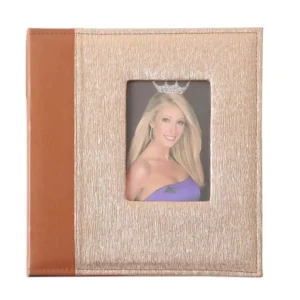 Magnetic Page Wedding Photo Album with Cloth, Paper, or PU Cover, Customizable 315x325mm