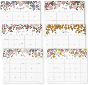 Magnetic Paper Refrigerator Calendar, Monthly Landscape Layout