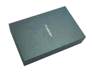 Magnetic Recyclable Customizable Gift Box for Wedding Photo Album, Handmade Embossed Matte Rigid Cardboard