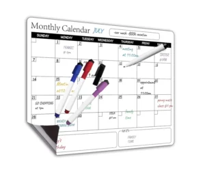 Magnetic Weekly Dry-Erase Whiteboard Calendar for Fridge