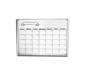 Magnetic Whiteboard Sticker Dry Erase Write Message Board UV Printed Fridge Magnet Calendar with Magnetic Features